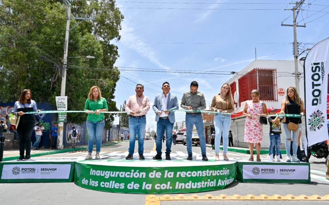 RICARDO GALLARDO ENTREGA REHABILITACIÓN DE LA INDUSTRIAL AVIACIÓN