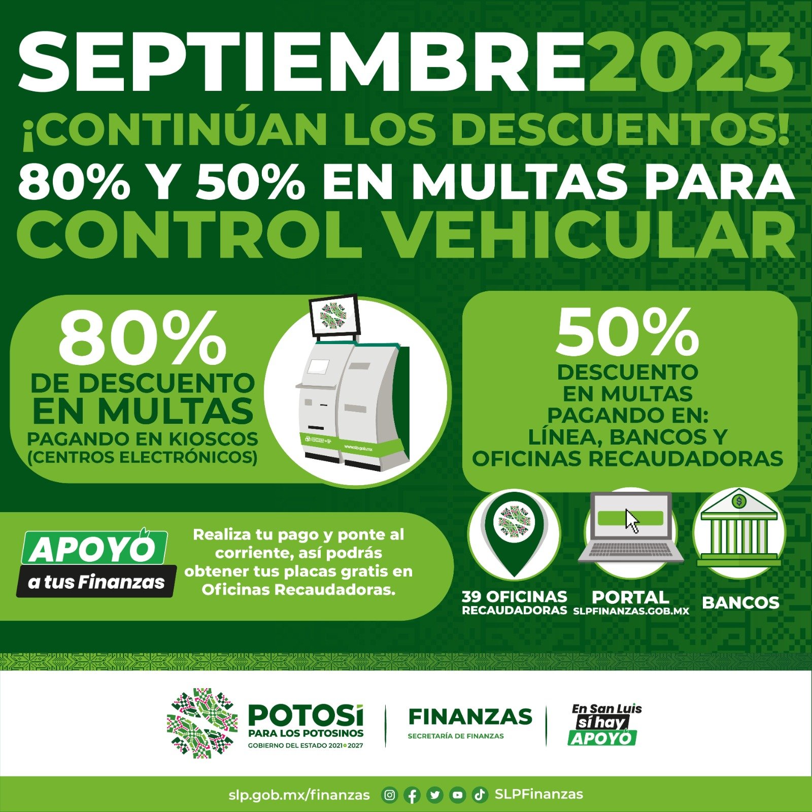 EN SEPTIEMBRE HABRÁ DESCUENTOS EN MULTAS DE CONTROL VEHICULAR