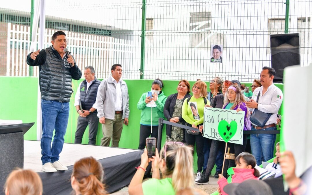 RICARDO GALLARDO ARRANCA COLECTOR CONTRA INUNDACIONES EN CACTUS