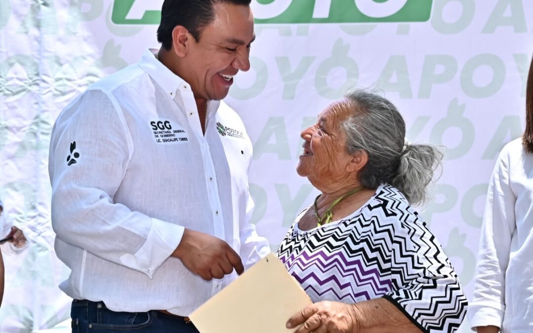 CON APOYO ESTATAL, DESPEGA SLP EN EL COMBATE A LA POBREZA: SGG