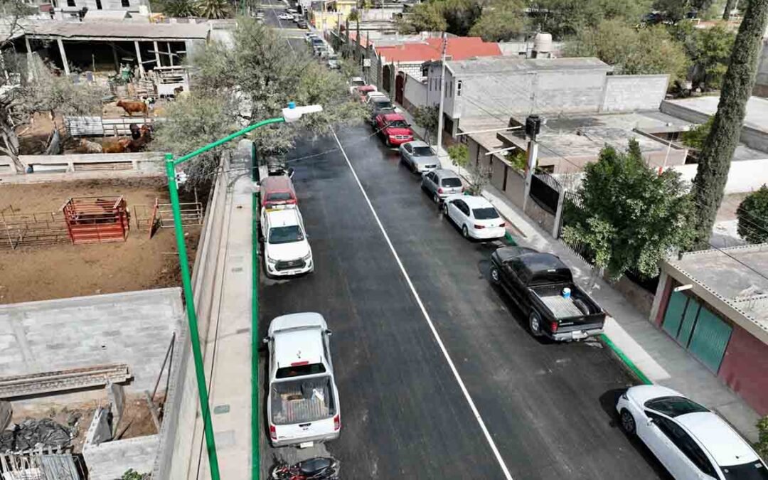 MÁS SEGURIDAD CON RENOVACIÓN DE CALLES Y ALUMBRADO EN MATEHUALA