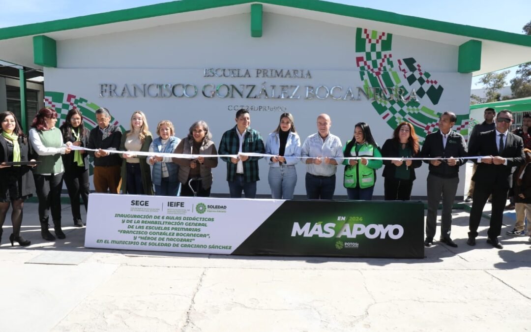 RICARDO GALLARDO LLEVA MÁS INFRAESTRUCTURA EDUCATIVA A SOLEDAD