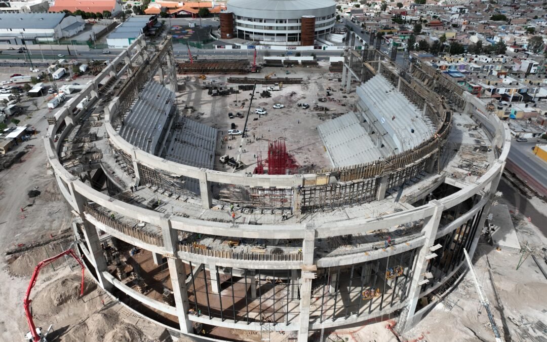 RICARDO GALLARDO SUPERVISA CONSTRUCCIÓN DE LA NUEVA ARENA POTOSÍ