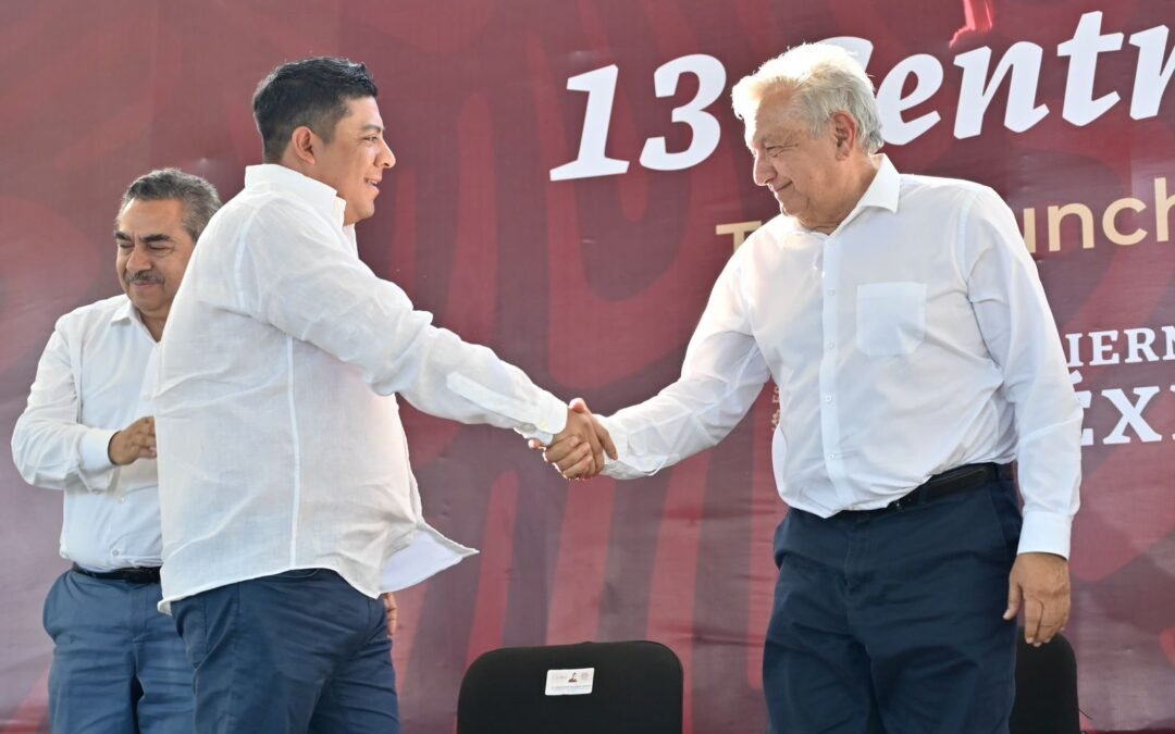 DESDE LA HUASTECA, RICARDO GALLARDO Y AMLO CELEBRAN NACIONALIZACIÓN ENERGÉTICA