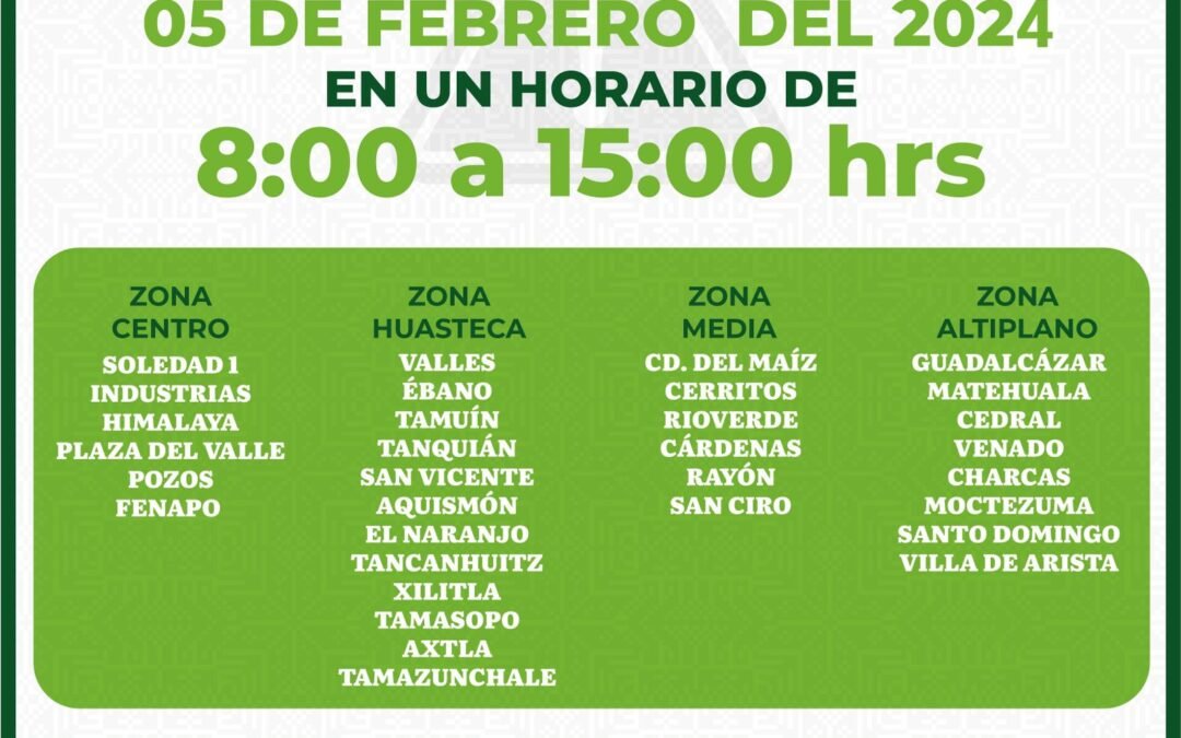 RECAUDADORAS MANTENDRÁN SERVICIO ESTE CINCO DE FEBRERO