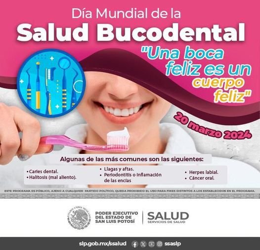 ESTE 20 DE MARZO, CELEBRA EL “DÍA MUNDIAL DE LA SALUD BUCODENTAL”