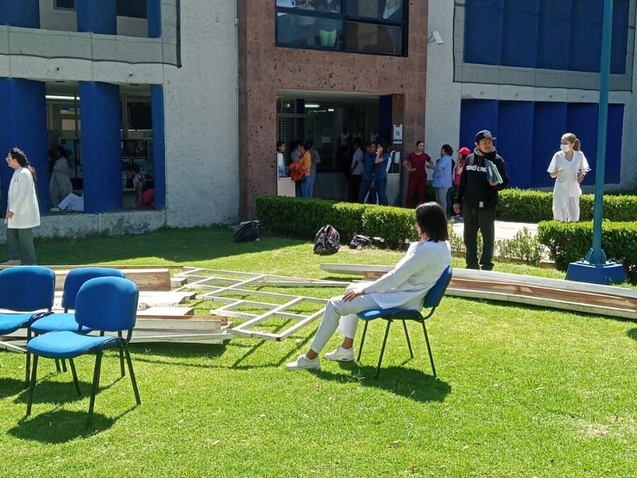 PROTECCIÓN CIVIL ESTATAL COLABORA CON LA UASLP POR ACCIDENTE EN ESTOMATOLOGÍA