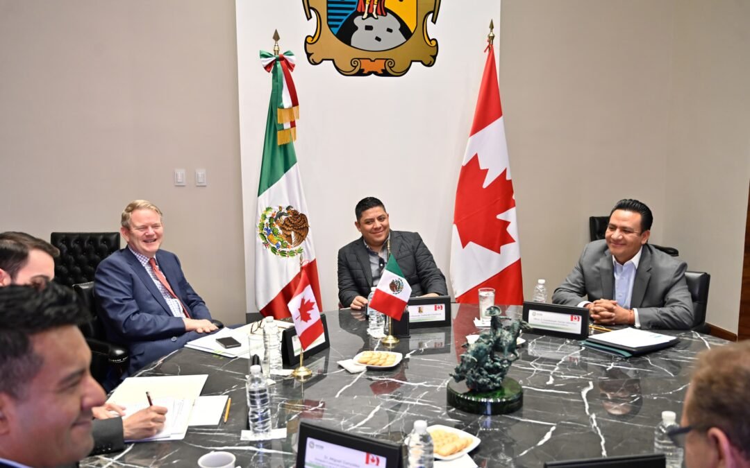 TITULAR DEL EJECUTIVO ESTATAL RECIBE A EMBAJADOR DE CANADÁ