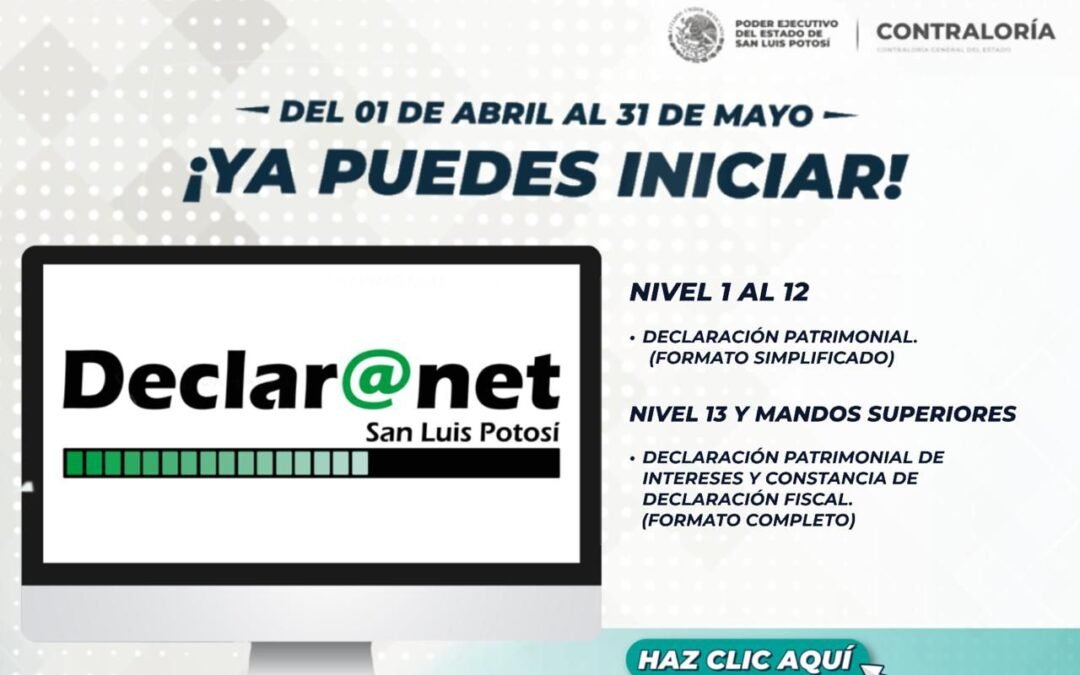ARRANCA PERIODO DE DECLARACIONES PATRIMONIALES