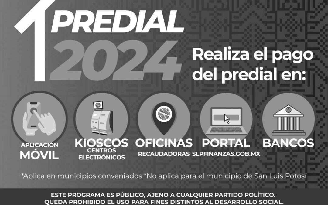 ESTADO FACILITA RECAUDACIÓN DEL IMPUESTO PREDIAL