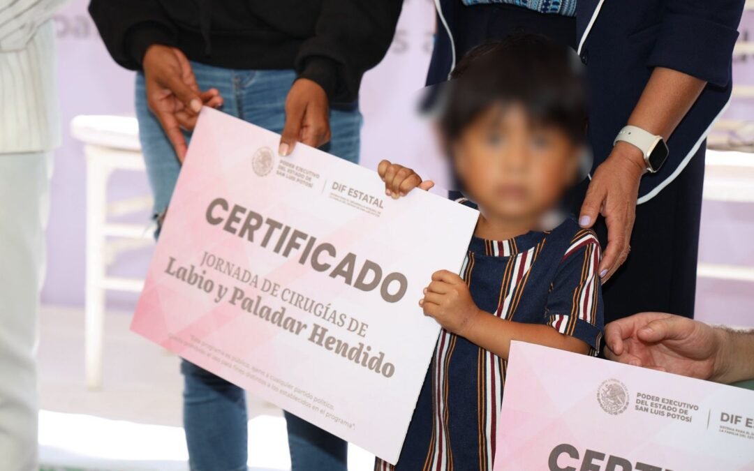 CIRUGÍAS RECONSTRUCTIVAS DE LABIO Y PALADAR HENDIDO CAMBIAN LA VIDA DE LA NIÑEZ POTOSINA