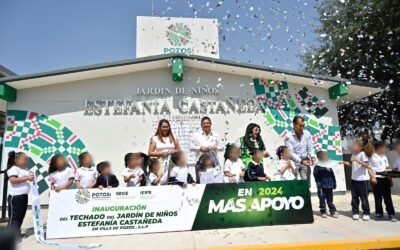EJECUTIVO ESTATAL ENTREGA MÁS INFRAESTRUCTURA ESCOLAR EN POZOS