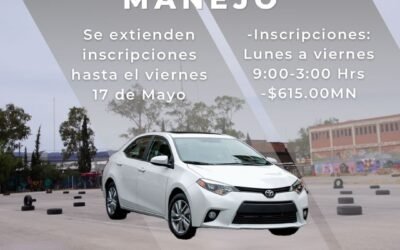NSCRIPCIONES ABIERTAS PARA EL CURSO DE MANEJO VEHICULAR DIRIGIDO A JÓVENES