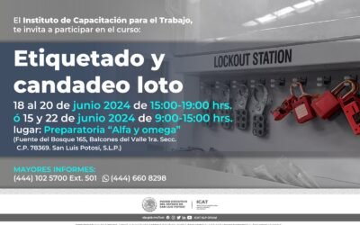 NVITAN A CURSO SOBRE SEGURIDAD EN MANTENIMIENTO DE EQUIPOS INDUSTRIALES