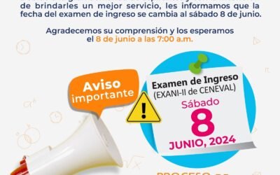 UNIVERSIDAD POLITÉCNICA ESTABLECE NUEVA FECHA DE EXAMEN DE ADMISIÓN
