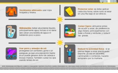 GOBIERNO ESTATAL LLAMA A PROTEGERSE DEL CALOR DURANTE LAS ELECCIONES