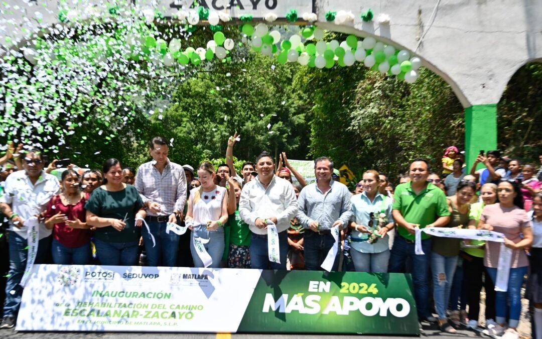 RICARDO GALLARDO CUMPLE A LAS FAMILIAS DE MATLAPA CON NUEVO CAMINO A ZACAYO
