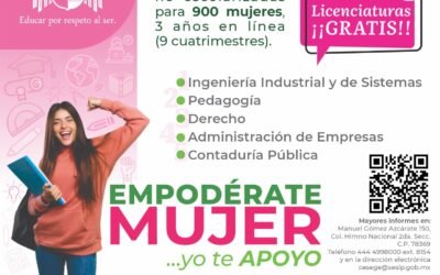 GOBIERNO DEL ESTADO OFRECERÁ BECAS DE EDUCACIÓN SUPERIOR A POTOSINAS