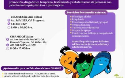 CISAME HAN OTORGADO MÁS DE 5 MIL CONSULTAS DE SALUD MENTAL