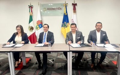 FIRMAN CONVENIO DE COLABORACIÓN SECRETARÍA DE ECONOMÍA Y SEDECO