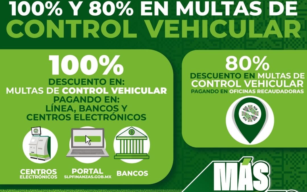 MÁS APOYO A LAS FAMILIAS CON DESCUENTOS EN MULTAS DE CONTROL VEHICULAR
