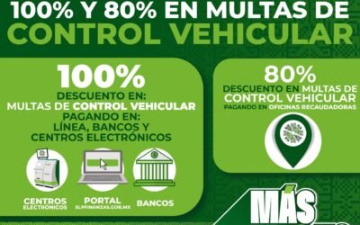 MÁS APOYO A LAS FAMILIAS CON DESCUENTOS EN MULTAS DE CONTROL VEHICULAR