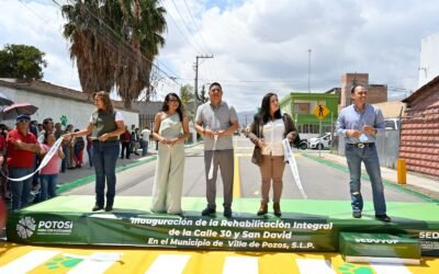 RICARDO GALLARDO INAUGURA MODERNIZACIÓN DE CALLES EN PRADOS