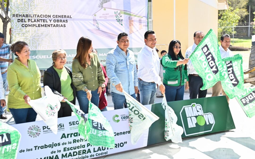 ARRANCA RICARDO GALLARDO RENOVACIÓN DE ESCUELA PRIMARIA EN CEDRAL