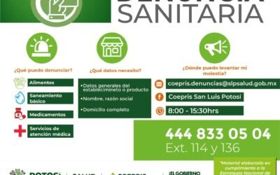 DENUNCIA SANITARIA: HERRAMIENTA PARA EL CONTROL SANITARIO