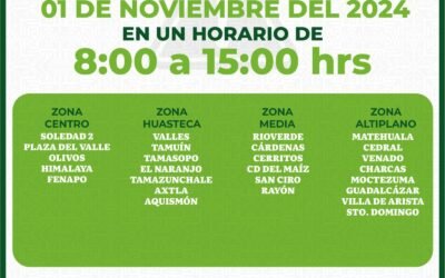 RECAUDADORAS OPERARÁN DURANTE CELEBRACIONES POR DÍA DE MUERTOS