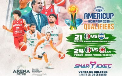 TODO LISTO PARA LA PRESENTACIÓN DE LA SELECCIÓN MEXICANA DE BASQUETBOL SAN LUIS POTOSÍ