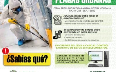 COEPRIS SUPERVISA A CONTROLADORES DE PLAGAS URBANAS Y EXPENDEDORES