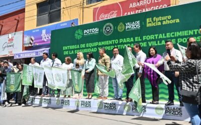 RICARDO GALLARDO ENTREGA NUEVO EQUIPAMIENTO PARA LA SEGURIDAD DE VILLA DE POZOS