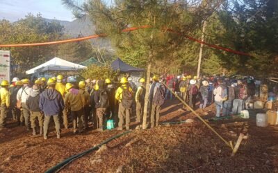 CONTINÚA COMBATE A INCENDIOS EN LA HUASTECA