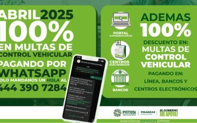 EN ABRIL HABRÁ DESCUENTO EN MULTAS DE CONTROL VEHICULAR