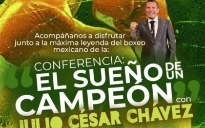 JULIO CÉSAR CHÁVEZ, IMPARTE HOY CONFERENCIA EN SLP