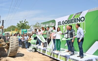 RICARDO GALLARDO ARRANCA PAVIMENTACIONES EN VILLA DE ZARAGOZA
