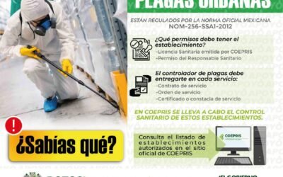 COEPRIS SUPERVISA A CONTROLADORES DE PLAGAS URBANAS Y EXPENDEDORES