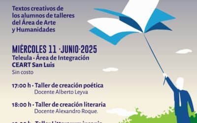 JORNADA LITERARIA EN EL CEART SAN LUIS, ESTE MIÉRCOLES 11 DE JUNIO