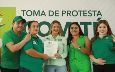 RUTH GONZÁLEZ TOMA PROTESTA A COMITÉS MUNICIPALES DEL VERDE EN EL NARANJO Y TAMASOPO