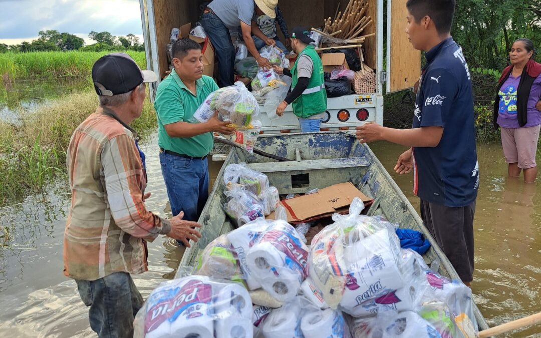 MUNICIPIOS AFECTADOS POR LAS LLUVIAS RECIBEN APOYOS