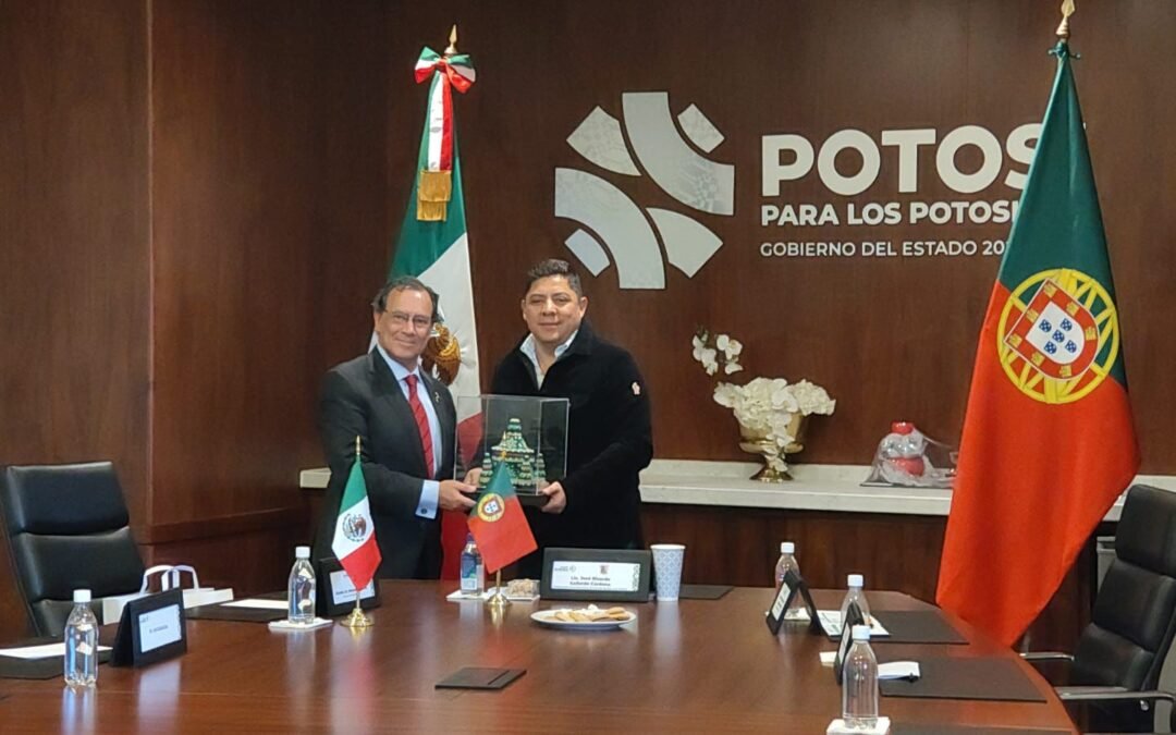 RICARDO GALLARDO PROMUEVE A SAN LUIS POTOSÍ ANTE EL EMBAJADOR DE PORTUGAL